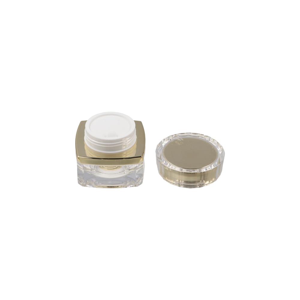 Luxury Gold Skincare - عبوات قابلة لإعادة التعبئة، أوعية كريم