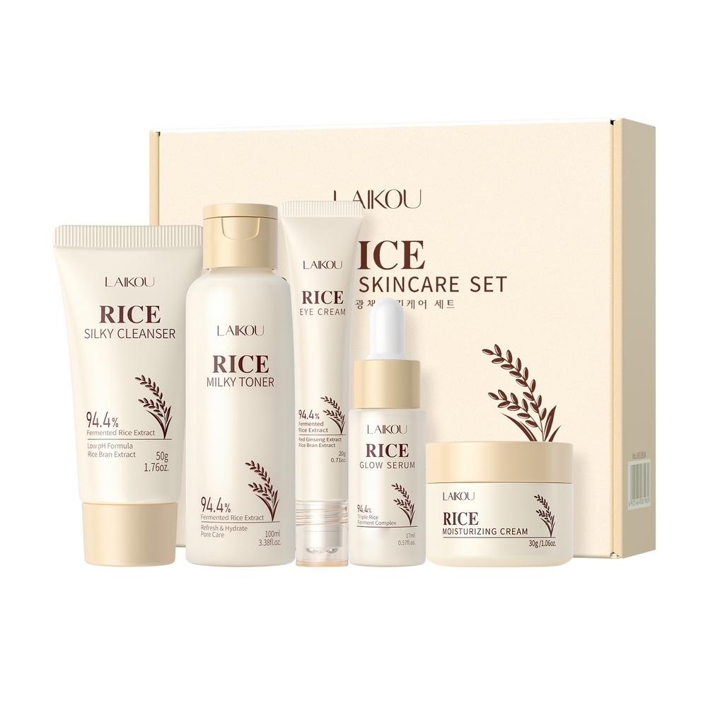 Luxury Skincare Kit - مجموعة العناية بالبشرة بالأرز للنساء والفتيات