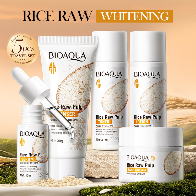 Luxury Skincare Kit - مجموعة العناية بالبشرة بخلاصة الأرز وصابون