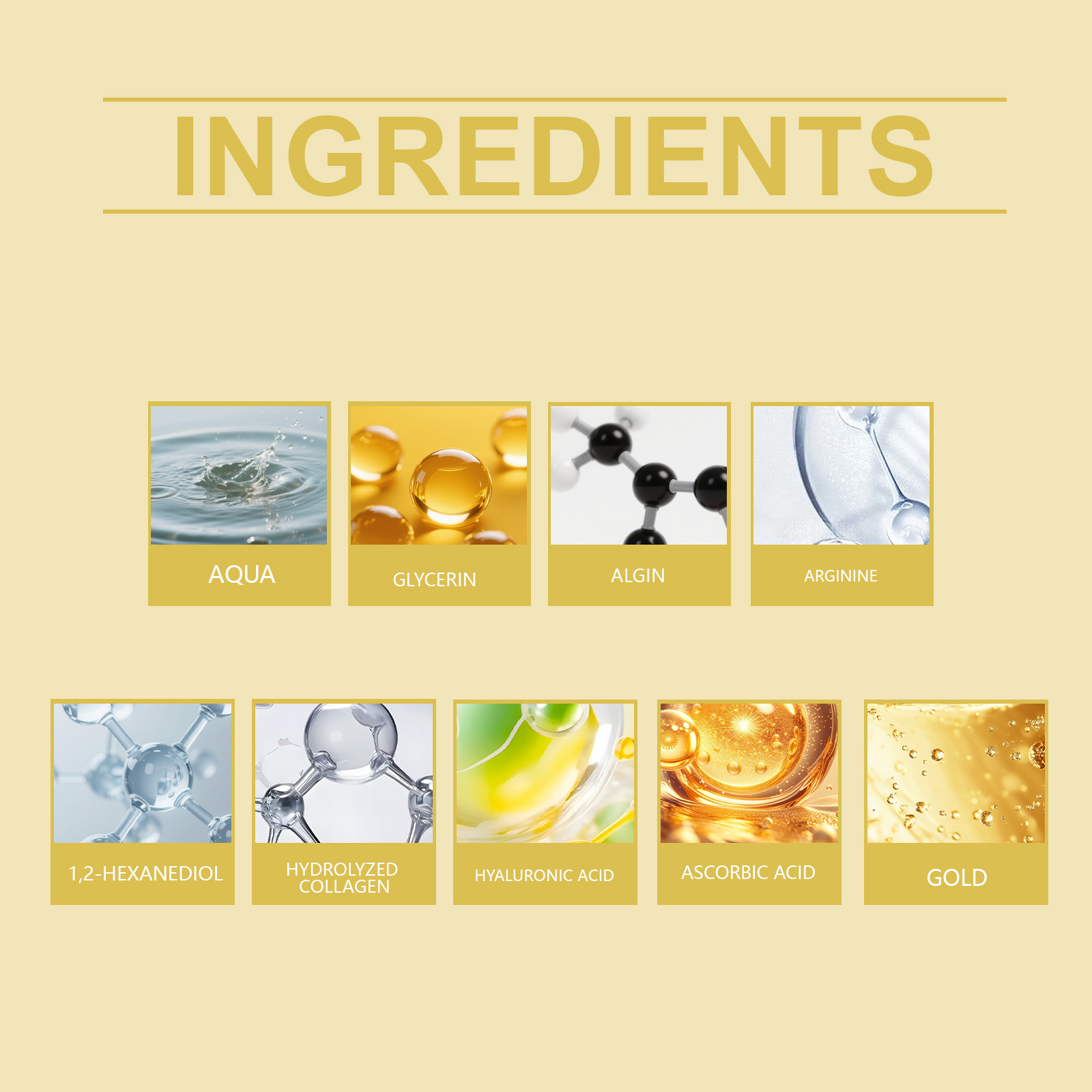 قناع عين مرطب ومصلح بالذهب عيا - مراجعة Luxury Gold Skincare وسعره