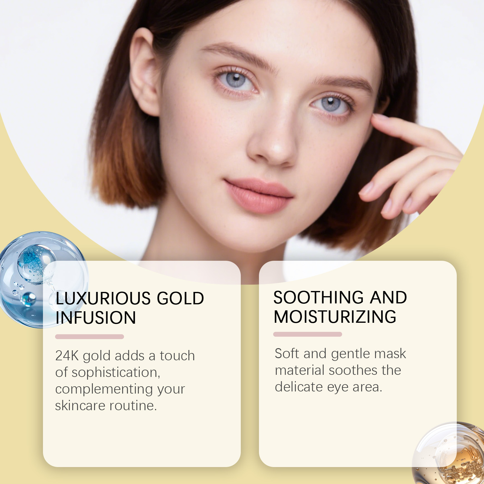 قناع عين مرطب ومصلح بالذهب عيا - مراجعة Luxury Gold Skincare وسعره