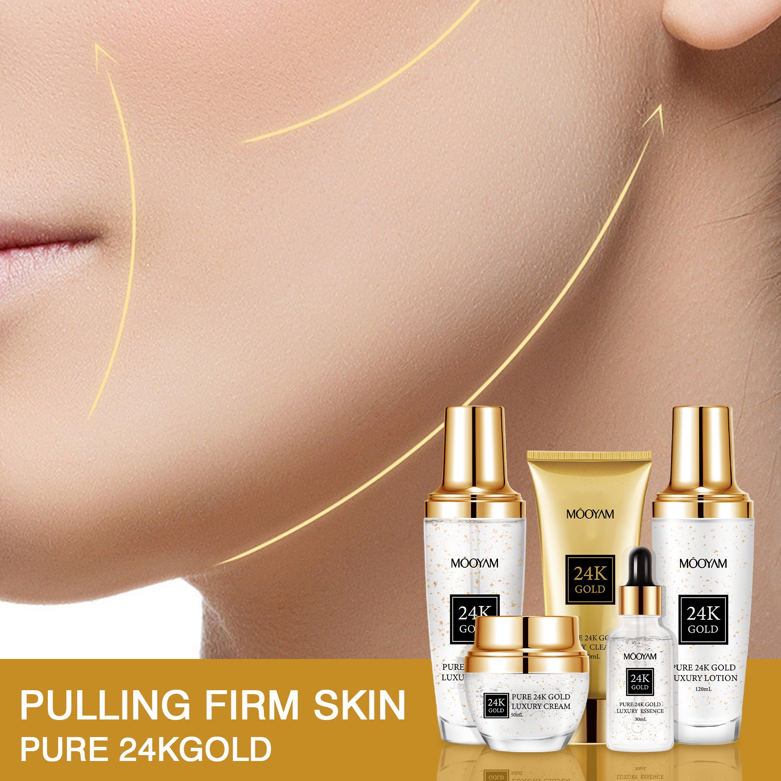 مجموعة مرطبة فاخرة من الذهب عي - مراجعة Luxury Gold Skincare وسعره