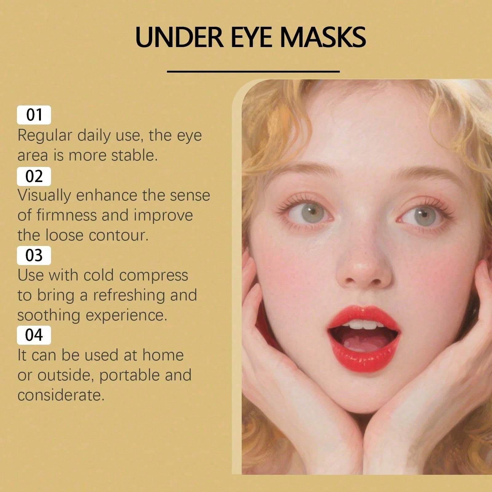 قناع العين بالذهب عيار 24 قيرا - مراجعة Luxury Gold Skincare وسعره